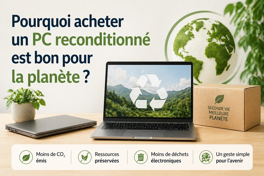 Pourquoi acheter un PC reconditionné est bon pour la planète ?
